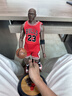 NBA球星杜蘭特1/6諾維茨基羅德曼籃球明星玩具手辦模型擺件 1/6喬丹紅衣23號 曬單實拍圖