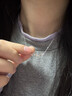 凰飾麗（PHOENIXSILY）銀杏葉項鏈女足銀鎖骨鏈新款輕奢紀念日生日禮物送女生女友老婆 「杏」許今生【京倉直發(fā)】 曬單實拍圖
