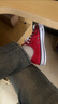 匡威（Converse）官方 All Star男女經(jīng)典美拉德低幫帆布鞋紅色101007 101007/紅色 41 曬單實(shí)拍圖