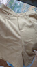 Olrain歐芮兒卡其色休閑褲女夏季新款通勤百搭短褲 卡其色 M 曬單實(shí)拍圖