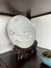 傲世景德鎮陶瓷器新中式擺件客廳裝飾品擺盤(pán)博古架玄關(guān)酒柜工藝品禮物 溪山訪(fǎng)友（配龍頭底座） 曬單實(shí)拍圖