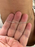 老銀匠銀項鏈無吊墜s925銀項鏈女素鏈簡約裸鏈簡約女士百搭時尚銀鎖骨鏈 曬單實拍圖