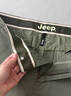 吉普（JEEP）美式大牌高端純棉休閑短褲男士夏季寬松帥氣潮牌運(yùn)動(dòng)工裝五分中褲 軍綠色薄款【官方正品】 33 推薦150-160斤 曬單實(shí)拍圖