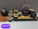 宅輕松 茶具套裝家用辦公泡茶盤客廳泡茶臺功夫陶瓷茶杯茶壺 茶韻12頭 曬單實拍圖