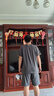 貓人男士睡衣男夏【純棉防螨抑菌】卡通短袖短褲青少年家居服碳灰3XL 曬單實拍圖