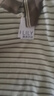 LILY2025春新款植物系條紋寬松休閑通勤百搭短袖POLO領(lǐng)針織衫女 604米白 L 曬單實拍圖