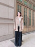 MACKAGE女士 KERYN中長(cháng)款收腰風(fēng)雨衣防水防風(fēng) 淺駝色 S 曬單實(shí)拍圖