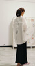 茵曼（INMAN）章若楠同款|茵曼天絲防曬薄長袖襯衫外套女2025年夏季新款白襯衣 象牙白 S 曬單實(shí)拍圖