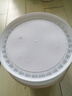 忻厚塑膠水桶塑料桶食品級密封桶帶蓋儲水桶手提式方桶小膠桶圓油漆涂料桶 10L白色加厚圓桶-LD款 曬單實拍圖