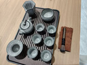 康樂品 黑冰釉茶具套裝 整套家用陶瓷冰裂釉泡茶壺茶杯遇水冰花功夫茶具 千川(盤)+黑冰馬蹄蓋碗11頭-簡裝 曬單實(shí)拍圖