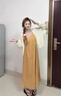 棉致法式巨好看吊帶連衣裙女夏季2025新款爆款海邊度假風(fēng)顯瘦長(cháng)裙子 姜黃色連衣裙 L 建議110-125斤 曬單實(shí)拍圖