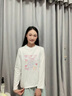 MJ STYLE純棉長袖T恤打底衫女2025早秋女裝新款甜美簡約親膚舒適內(nèi)搭上衣 曬單實(shí)拍圖