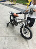 永久（FOREVER）兒童自行車(chē)3-6-10-12歲兒童單車(chē)男孩童車(chē)女童自行車(chē) 月光銀 輻條輪 后座版 16寸【適合身高105-135】 曬單實(shí)拍圖