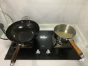 京嚴炒鍋章丘款鐵鍋無涂層炒菜不粘鍋家用精鐵鍋具燃氣電磁爐用已開鍋 【通用款】正宗老式鐵鍋+蓋+鏟 34cm 百年工藝｜傳統(tǒng)鐵鍋｜健康不沾 曬單實拍圖