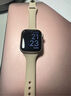 Apple/蘋果 Watch SE 智能手表GPS+蜂窩款40毫米星光色鋁金屬表殼星光色運動型表帶M/L MXHT3CH/B 曬單實拍圖