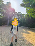 ASK JUNIOR男童褲子2025夏中大童薄款透氣條紋兒童跑步短褲 灰色  150  曬單實拍圖