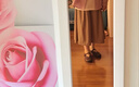 婕米兒裙褲夏季2025新款褲子女小個(gè)子寬松休閑顯瘦闊腿冰絲薄款七分褲女 卡其 XL 曬單實(shí)拍圖
