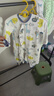 歡喜小熊新生兒連體衣2件裝男寶寶秋季純棉哈衣春秋爬爬服嬰兒衣服 曬單實拍圖