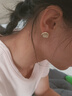 妙奕嘉耳釘女氣質耳環(huán)高級感飾品耳飾2025年新款小眾女生生日禮物送閨蜜 圓形貓眼石耳釘【金色】 一對 曬單實拍圖