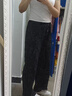衣品元冰絲工裝褲女2026夏季寬松高腰束腳休閑褲夏天潮流寬松直筒大口袋 黑色 L (111-125斤） 曬單實(shí)拍圖