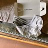 Calvin Klein內(nèi)衣【七夕禮物】男士本命年三條裝ck提花棉質(zhì)三角內(nèi)褲男U2661 998-太空黑/椰青灰/月光白 3條 S 曬單實(shí)拍圖