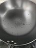 典匠鑄鐵炒鍋無涂層鐵鍋炒菜鍋家用少油煙圓底炒鍋燃?xì)庠铄伨?2cm 曬單實拍圖