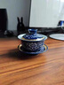 漢帝唐韻 青花瓷茶具套裝景德鎮(zhèn)高檔陶瓷功夫茶具整套辦公室家用高端茶壺茶杯蓋碗 霽藍(lán)/側(cè)把-14件套 曬單實拍圖