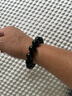 中國黃金墨玉和田玉手串男士招財轉(zhuǎn)運珠手鏈七夕情人節(jié)禮物送男友老公生日 墨玉手串-12mm 曬單實拍圖