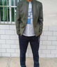 富鋌真皮皮衣男2025新款中年春秋上衣綿羊皮休閑棒球服短款夾克外套 黑色 常規(guī) XL (175) 建議【126-145斤】 曬單實拍圖