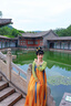 重回漢唐永遇樂原創(chuàng)齊胸16破群披帛套裝唐制漢服女裝姐妹款夏 上淺綠色下橘黃色齊胸套裝/現(xiàn)貨 160 均碼 曬單實拍圖