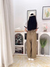 G.DUCKKIDS小黃鴨女童套裝夏季新款兒童套裝中大童夏裝女孩短袖背帶褲兩件套 短袖上衣+背帶褲 150 尺碼11~12歲【140-150cm】 曬單實拍圖