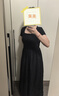 艾諾絲雅詩(shī)【商場(chǎng)同款】2025夏季新品萊賽爾中長(cháng)款連衣裙收腰小黑裙40439097 黑色 S 曬單實(shí)拍圖