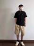 李寧Polo衫男夏季新款休閑短袖翻領(lǐng)速干透氣訓(xùn)練網(wǎng)眼冰絲網(wǎng)球乒乓球服 黑色速干polo L /175(125-145斤) 曬單實拍圖