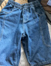 真維斯男童牛仔短褲夏季男大童中褲2025新款休閑運動(dòng)褲子兒童夏裝五分褲 【牛仔】牛仔藍/J游戲口袋K 140 曬單實(shí)拍圖