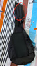 駱駝（CAMEL）戶(hù)外運動(dòng)單肩包男女斜挎健身小包休閑挎包騎行包173BAB5009B黑色 曬單實(shí)拍圖