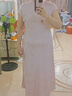 三彩大碼女裝2025夏季新款新中式立領(lǐng)連衣裙提花修身改良旗袍胖MM 曬單實(shí)拍圖