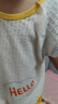 嘟嘟家[7A抑菌]兒童條紋T恤夏季潮寶寶卡通短袖夏款男童短t童裝 米白 90 曬單實(shí)拍圖