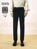GXG男裝【四面彈】商務(wù)西褲男褲長(zhǎng)褲25春新品 黑色 175/L 曬單實(shí)拍圖