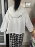 G.DUCKKIDS女童防曬衣夏季薄款2024新款兒童寬松洋氣涼感防風(fēng)衣服大童空調(diào)衫 白色 160 建議身高150-160cm 11-12歲 曬單實拍圖