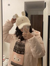 明摩秋MM短款羽絨服女冬季加厚2024年新款韓版寬松連帽白鴨絨學(xué)生 黑色 XL 曬單實(shí)拍圖