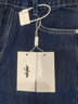 MJ STYLE直筒牛仔褲女夏季2025新款高腰顯瘦薄款簡(jiǎn)約闊腿長(zhǎng)褲 深藍(lán)色XL 曬單實(shí)拍圖