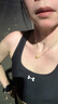 安德瑪（UNDERARMOUR）春夏女子交叉式訓(xùn)練運動內(nèi)衣-中強(qiáng)度1377916 黑色001 M 曬單實拍圖