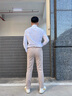 九牧王男褲休閑褲男2025夏季冰絲褲商務(wù)長(zhǎng)褲直筒寬松薄款舒適新疆棉大碼 【冰絲】合體版+藏青+TB1EZ20153 33 .5碼175/84A(2.55)尺85cm 曬單實(shí)拍圖