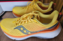 Saucony【彭于晏同款】索康尼向?qū)?7減震支撐跑鞋男夏季新款輕便運(yùn)動(dòng)鞋男 黃桔116 41 曬單實(shí)拍圖