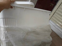 適聆加厚收納箱大容量超大家用衣服玩具整理箱車用后備箱塑料周轉(zhuǎn)箱子 梨花白【多卡扣密封-超大容量】 新款巨無霸-四卡扣六滑輪【70*53*41CM】 曬單實拍圖