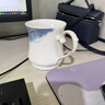 瑞玖輕奢骨瓷辦公杯馬克杯家用水杯茶杯商用陶瓷帶蓋主人杯描金會議杯 藍(lán)顏知己祥和骨瓷辦公杯410ml 曬單實(shí)拍圖