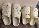 名創(chuàng)優(yōu)品（MINISO）洞洞鞋男女夏季外穿涼鞋防滑厚底踩屎感包頭涼拖鞋 白色+海洋星星 曬單實(shí)拍圖
