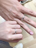 老鳳祥純銀情侶對(duì)戒男士女款求婚對(duì)戒一對(duì)活口七夕情人節(jié)禮物送男女朋友 煙花蝴蝶情侶對(duì)戒 曬單實(shí)拍圖