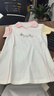 戴維貝拉（DAVE＆BELLA）女童連衣裙兒童POLO裙運動休閑寶寶裙子小童衣服夏裝新款童裙 米白【現(xiàn)貨】 90 cm（建議身高80-90cm） 曬單實拍圖