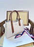 歌詩(shī)嫚（Geshiman）包包女包2026新款奢侈女士斜挎手提包母親節生日禮物送媽媽老婆 米白7129 曬單實(shí)拍圖